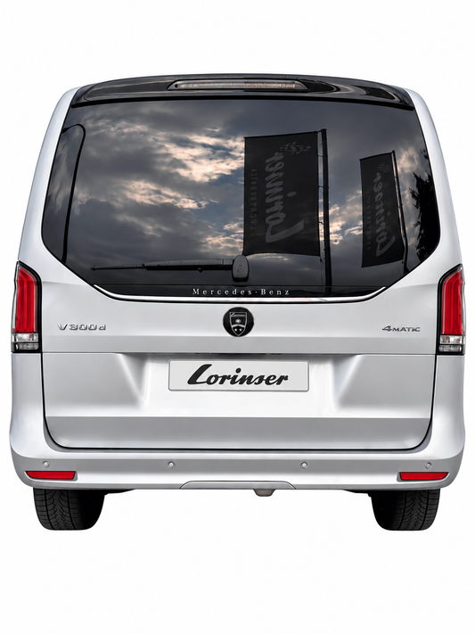 Lorinser emblem with family crest, round, large