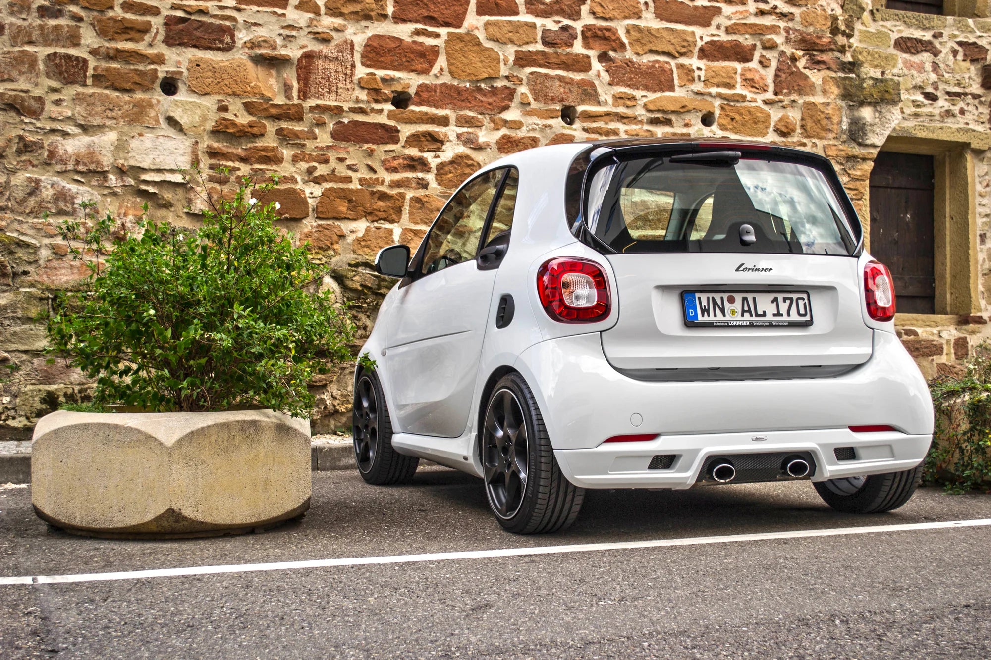 Heckschürzen-Anbauteil für Smart ForTwo & Cabrio mit Parktronic (Modell 453)