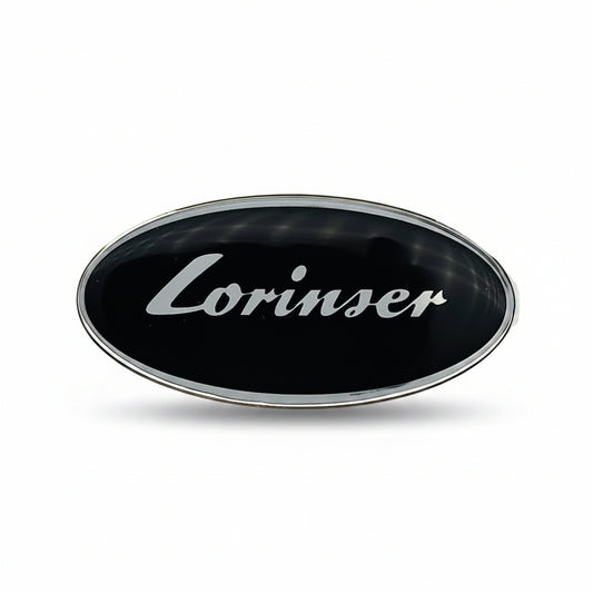 Lorinser oval emblem black 90×45 mm